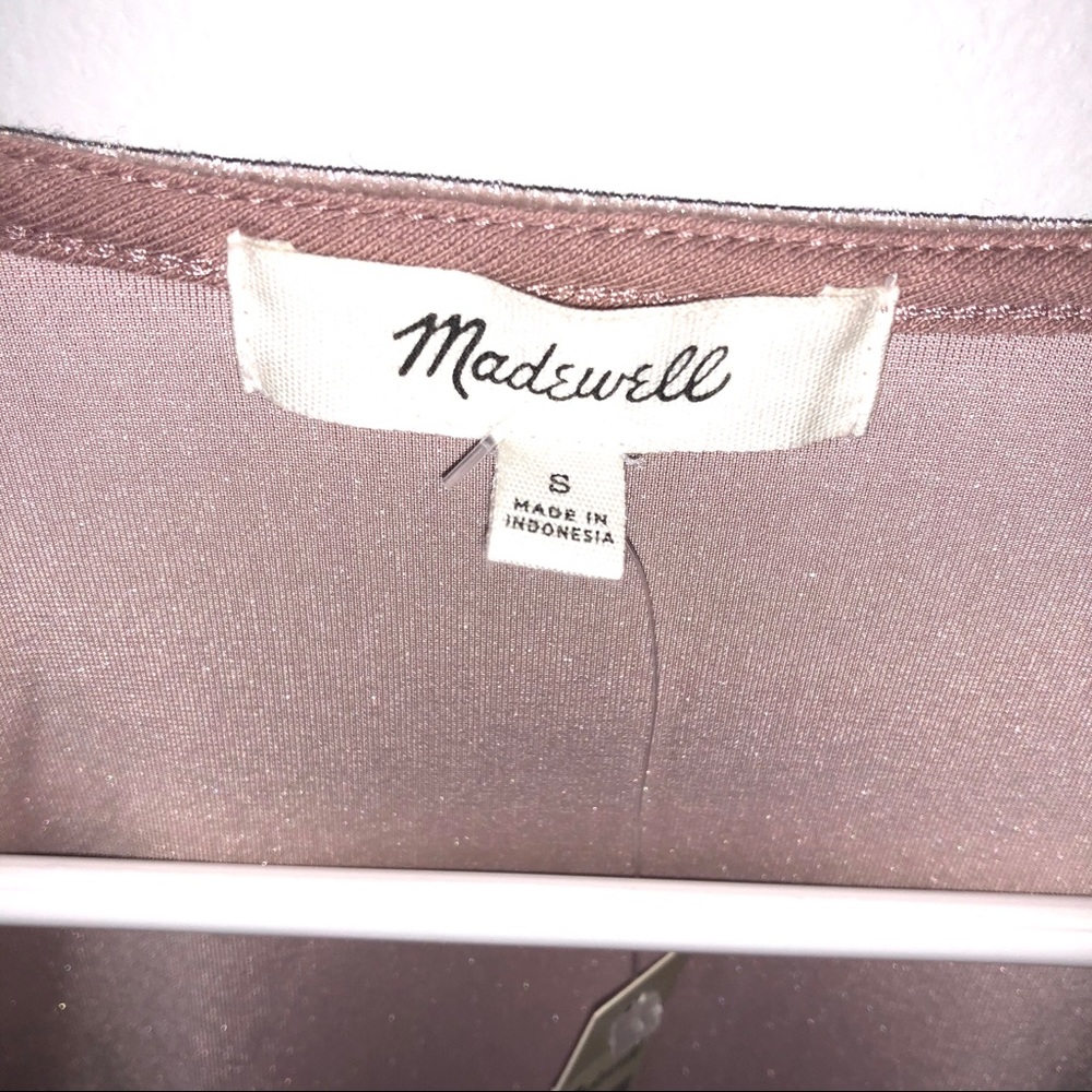 (SOLD) Madewell Velvet Wrap Bodysuit - S - Picture 5 of 6